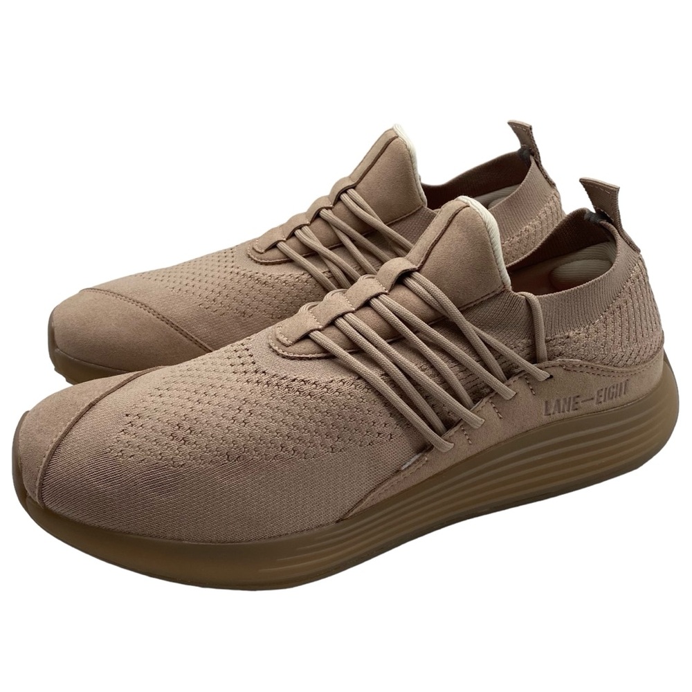 Lane Eight Mens Shoes 9 Trainer AD 1 Dusty Taupe Brown Low Top Athletic Sneakers
